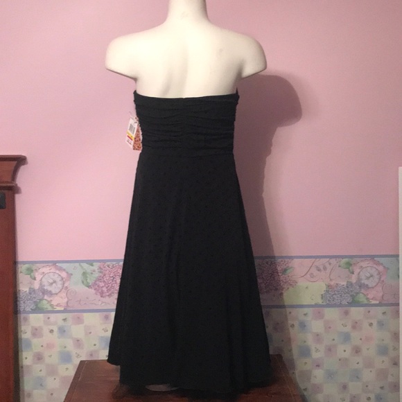 NWT Strapless Black Cocktail Dress Sz M - Picture 8 of 8